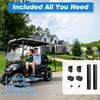 for EZGO TXT 1994-2013 Golf Cart Windshield, Foldable & Impact Resistant Compatible with EZGO TXT Tinted view 3