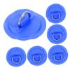 6pcs Stainless Steel D-Shaped Buckle PVC D-Ring Patch D Ring Surfboard D-Ring Dinghy Kayak Multifunction Buckle Patch Marine Accessories Canoe Buckles Surfing Pad Portable Metal view 1