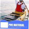 6pcs Stainless Steel D-Shaped Buckle PVC D-Ring Patch D Ring Surfboard D-Ring Dinghy Kayak Multifunction Buckle Patch Marine Accessories Canoe Buckles Surfing Pad Portable Metal view 3