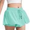 BOOPH Girls Flowy Butterfly Shorts Athletic Shorts Girls with Inner Pockets for Running Tennis Light Green 13-14Y view 1