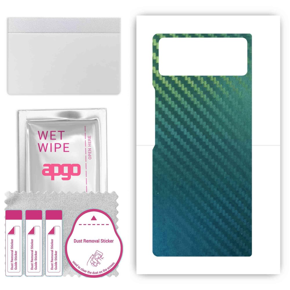 apgo Protective Skin Sticker for The Back Compatible with Xiaomi Mix Fold 2, Wrap Film, Foil, Vinyl - Pattern Carbon Chameleon CAKA1