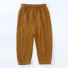 MYGBCPJS Baby Boys Girls 3 Pack Cotton Linen Long Bloomers Ankle Length Trousers Kids Lightweight Elastic Waist Harem Pants view 2