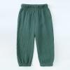 MYGBCPJS Baby Boys Girls 3 Pack Cotton Linen Long Bloomers Ankle Length Trousers Kids Lightweight Elastic Waist Harem Pants view 4