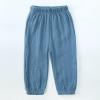 MYGBCPJS Baby Boys Girls 3 Pack Cotton Linen Long Bloomers Ankle Length Trousers Kids Lightweight Elastic Waist Harem Pants view 3