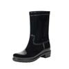 The Drop Women's Stella Midshaft Rainboot Black, 8 view 1