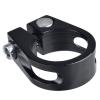 Azarxis Bike Seat Post Clamp Aluminum Alloy Quick Release Bicycle Seatpost Tube Tightener Clip 28.6mm, 31.8mm, 34.9mm for Mountain, Road, Fixie, Track, Folding, DH, MTB, BMX Bikes Gear (Black, 25.4mm) view 1