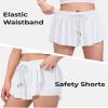 BOOPH Girls Flowy Shorts Athletic Butterfly Shorts Girls with Inner Pockets for Running Tennis White 9-10Y view 4