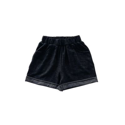 Kids Toddler Baby Girls Dark Blue Denim Jeans Baggy Fit Denim Pants with Back Pockets Jeans Pants Jogger Shorts Boy (Black, 5-6 Years)