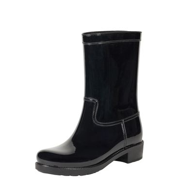 The Drop Women's Stella Midshaft Rainboot Black, 6