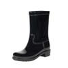 The Drop Women's Stella Midshaft Rainboot Black, 6 view 1