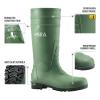 HISEA Men's Rain Boots, Waterproof PVC Boots with Steel Shank, Protective Footwear Seamless Fishing Outdoor Work Boot, Durable Anti-Slip Kneed Boot for Agriculture and Industrial Working, Green, 10 view 4