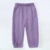 MYGBCPJS Baby Boys Girls 3 Pack Cotton Linen Long Bloomers Ankle Length Trousers Kids Lightweight Elastic Waist Harem Pants view 3