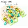 TTYY Initial Letter Keychain for Women Gift for Young Teenage Girl Gifts for Christmas to Mom Daughter green tassel (green star LetterC) view 3