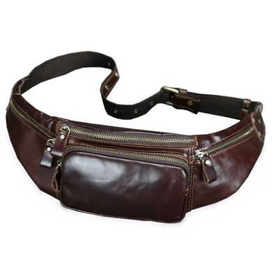 DABEDE Men Waist Bag New Casual Small Fanny Pack Male Waist Pack for Cell Phone and Credit Cards Travel Chest Bag