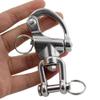 2pcs Snap Shackle Stainless Steel Swivel Shackle Sailing Halyard, Quick Release Snap Hook Boat Shackles Sailboat Hardware for Sailing Rigging Shackles view 3