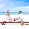 Beach Blanket, Valentine's Day Red Plaid Leopard Love Heart Beach Mat 108"x84" Large Picnic Blanket,Sandproof Waterproof Outdoor Beach Blankets for Travel Camping Hiking Beach Vacation view 4