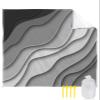Beach Blanket, Modern Abstract Geometric Black Grey Gradient Beach Mat 83"x79" Large Picnic Blanket,Sandproof Waterproof Outdoor Beach Blankets for Travel Camping Hiking Beach Vacation