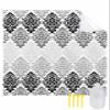Beach Blanket, Luxury Boho Black Flowers Gradient Pattern Beach Mat 108"x84" Large Picnic Blanket,Sandproof Waterproof Outdoor Beach Blankets for Travel Camping Hiking Beach Vacation