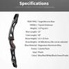 66/68/70 Inch ILF Recurve Bow for Adult Youth Teens,18-44lbs,Takedown Recurve for Athletic Competition,Olympic Recurve Bow,ILF Bow Riser/Limbs,Right Handed(66inch-32lbs,Crystal Blue) view 3