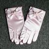LeJulyeekay Flower Girl Gloves Lace Bead Short White Princess Gloves for Wedding (Z-pink, 4-7 Years) view 3