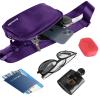 Bomvabe Purple Fanny Pack for Women Girls, 1L Small Waist Bag with Adjustable Belt 32" to 51", Crossbody Bag Lightweight for Travel Sport Running Cycling Hiking, Mothers Day Gifts view 4
