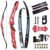66/68/70 Inch ILF Recurve Bow for Adult Youth Teens,18-44lbs,Takedown Recurve for Athletic Competition,Olympic Recurve Bow,ILF Bow Riser/Limbs,Right Handed(66inch-40lbs,Red) view 1