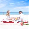 Beach Blanket, Happy Valentine's Day Love Red Heart Pattern Beach Mat 118"x108" Large Picnic Blanket,Sandproof Waterproof Outdoor Beach Blankets for Travel Camping Hiking Beach Vacation view 4