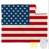 Beach Blanket, American Flag Independence Day Stars Stripes Linen Style Background Beach Mat 118"x108" Large Picnic Blanket,Sandproof Waterproof Outdoor Beach Blankets for Travel Camping Hiking Beach