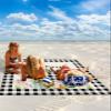 Beach Blanket, Easter Leopard Print Eggs Buffalo Plaid Rabbit Retro Texture Beach Mat 95"x80" Large Picnic Blanket,Sandproof Waterproof Outdoor Beach Blankets for Travel Camping Hiking Beach Vacation view 2