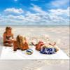 Beach Blanket, Summer Brown Plants Leaves Watercolor Pattern Beach Mat 83"x79" Large Picnic Blanket,Sandproof Waterproof Outdoor Beach Blankets for Travel Camping Hiking Beach Vacation view 2