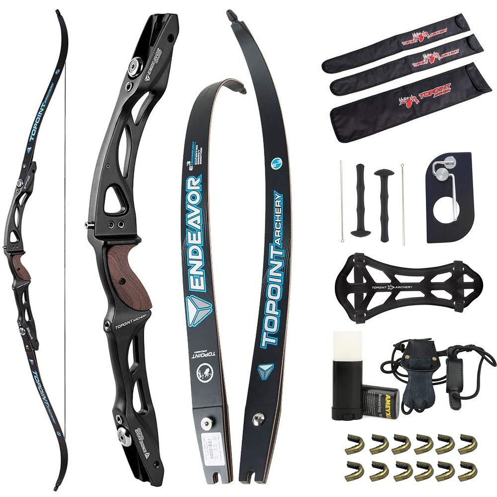 ZSHJGJR 66/68/70 Inch ILF Recurve Bow for Adult Youth Teens,18-44lbs,Takedown Recurve for Athletic Competition,Olympic Recurve Bow,ILF Bow Riser/Limbs,Right Handed(70inch-30lbs,Black)