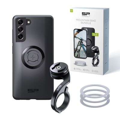 SP CONNECT Mountain Bike Bundle | SPC+ | Compatible with Samsung S21 FE | Mountain Bike Phone Holder | Bike Phone Mount | Bicycle Accessories and Bike Phone Holder | Cell Phone Holder