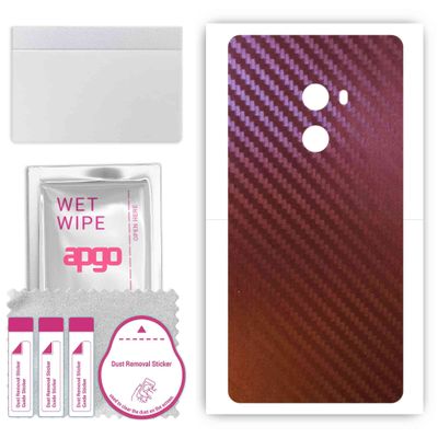 apgo Protective Skin Sticker for The Back Compatible with Xiaomi Mi Mix, Wrap Film, Foil, Vinyl - Pattern Carbon Chameleon CAKA5