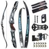 66/68/70 Inch ILF Recurve Bow for Adult Youth Teens,18-44lbs,Takedown Recurve for Athletic Competition,Olympic Recurve Bow,ILF Bow Riser/Limbs,Right Handed(68inch-18lbs,Carbon Black) view 1