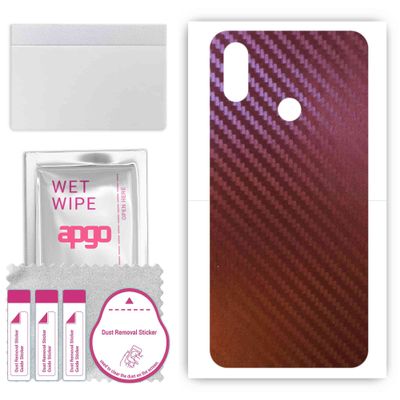 apgo Protective Skin Sticker for The Back Compatible with Xiaomi Mi 8 Pro, Wrap Film, Foil, Vinyl - Pattern Carbon Chameleon CAKA5