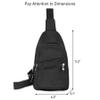 Cross Body Bag Sling Backpack Fanny Pack Small Crossbody Bags for Women Trendy - Black view 2