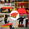 YXXSDP Vault Gymnastics Springboard with 4 6 9 Springs, Portable Curved Beginning Gymnasts Elastic Board, Thickened Sport Equipment for Gymnastics Center (Size : 120x60x26cm/4 Springs) view 2