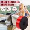 Amylove Kayak Keel Guard Self Adhesive DIY Kayak Keel Guard for Fiberglass Boat Protector Tape for Aluminum Boat Canoe Hull, Help Prevent Scratches Damage Scars from Rocks Oyster Beds, Black(23 ft) view 2
