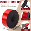 Amylove Kayak Keel Guard Self Adhesive DIY Kayak Keel Guard for Fiberglass Boat Protector Tape for Aluminum Boat Canoe Hull, Help Prevent Scratches Damage Scars from Rocks Oyster Beds, Black(23 ft) view 3
