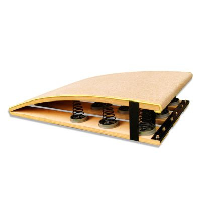 YXXSDP 4/6/9 Springs Gymnastics Springboard, Adult Junior Extra High Elasticity Springs Board, with Anti-Slip Feet Pads, for Vaulting/Training/Fitness (Size : 9 Springs)