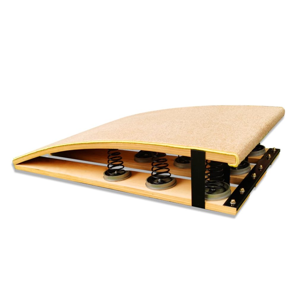 YXXSDP 4/6/9 Springs Gymnastics Springboard, Adult Junior Extra High Elasticity Springs Board, with Anti-Slip Feet Pads, for Vaulting/Training/Fitness (Size : 9 Springs)