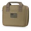 LIVANS Tactical Pistol Handgun Case Bag, Gun Case Soft Gun Carrying Storage Bag Square Pistol Shooting Range Bag Dual Padded Firearm Case Handgun Pouch view 1