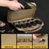 LIVANS Tactical Pistol Handgun Case Bag, Gun Case Soft Gun Carrying Storage Bag Square Pistol Shooting Range Bag Dual Padded Firearm Case Handgun Pouch view 3