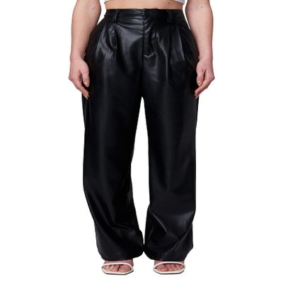 [BLANKNYC] Womens High Rise Vegan Leather Pant, Night Party, 24 Regular US