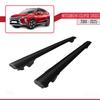Compatible with Mitsubishi Eclipse Cross (GK) 2018-2025 Hook Model Car Roof Rack Cross Bar Black Aluminium 2 Bars view 4