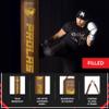 PROLAST Heavy Punching Kicking Bag for Adults, Boxing, MMA, Martial Arts, Muay Thai, Strength Training Equipment, Filled, 6ft, 150 lbs, Vertical Logo, Brown Gold view 3