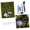 BESPORTBLE 2sets Retractable Groove Cleaner Brush Golf Cleaning Tool for Daily Maintenance Lightweight and Easy to Carry for Golfing Supplies Random Color view 2