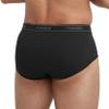 Hanes Men's Tagless Brief Underwear Pack, Mid-Rise Moisture-Wicking Black Briefs, 9-Pack view 3