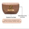 AICA Personalized Name & Charm Magnetic Leather Sunglasses Spectacle Case Cover Box Pouch, Cutomized Name Spesc Eyeglass Eyewear Sunglass organiser for Travel Men Women  LightBrown Color, Light Brown, XL view 2