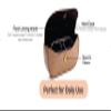 AICA Personalized Name & Charm Magnetic Leather Sunglasses Spectacle Case Cover Box Pouch, Cutomized Name Spesc Eyeglass Eyewear Sunglass organiser for Travel Men Women  LightBrown Color, Light Brown, XL view 4